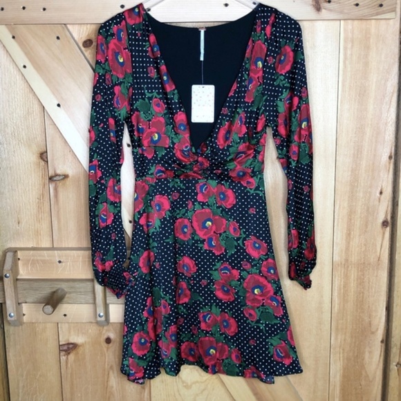Free People NWT Morning Light Mini Dress Rose - Picture 4 of 7